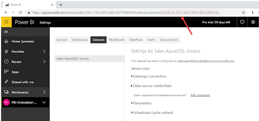 Database Credentials illustration - Power BI Sales Dashboard
